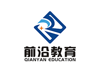 勞志飛的九江市前沿教育培訓學校logo設(shè)計