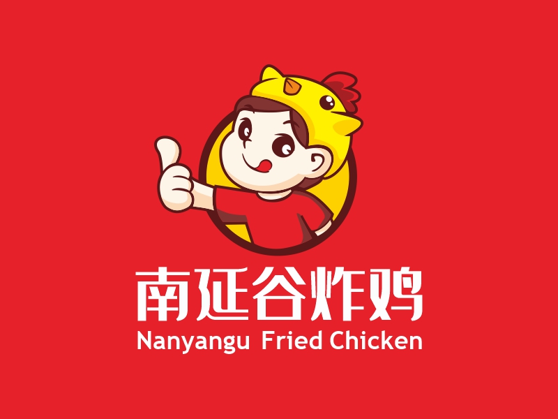 曾翼的南延谷炸雞logo設計