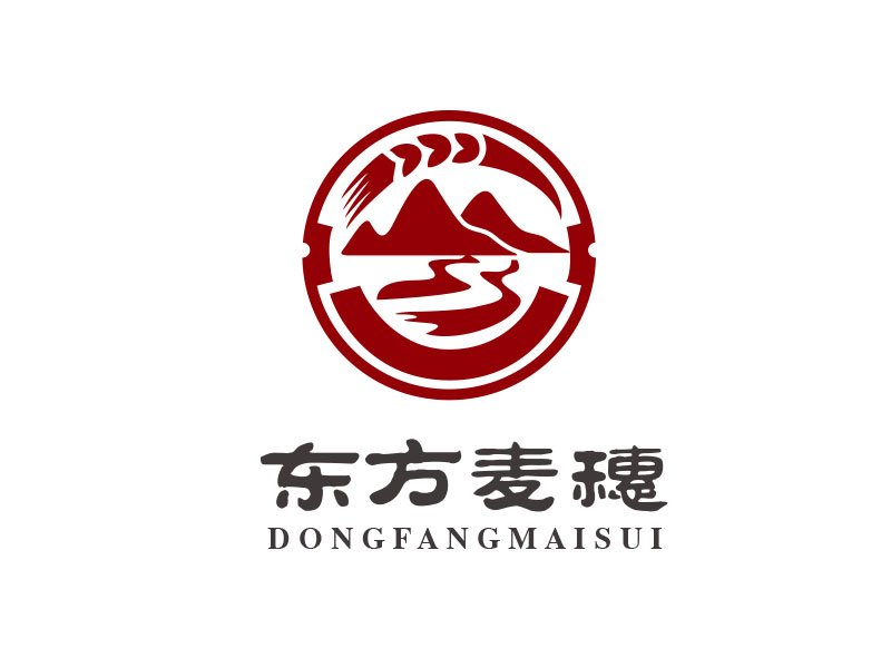 朱紅娟的白酒品牌，東方麥穗logo設(shè)計(jì)