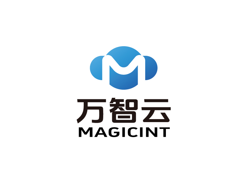 張俊的中文：萬智云 英文：magicintlogo設(shè)計(jì)