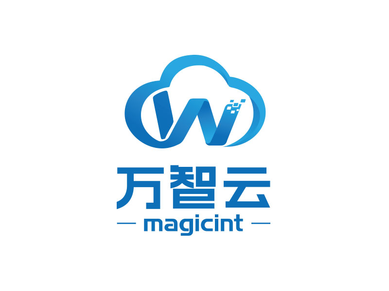朱紅娟的中文：萬智云 英文：magicintlogo設(shè)計(jì)