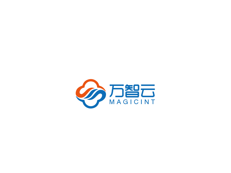 秦光華的中文：萬智云 英文：magicintlogo設(shè)計(jì)